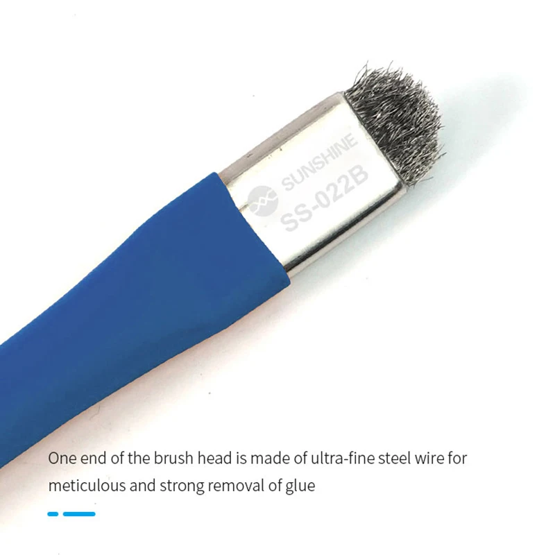 Anti-Static Double-headed Dual-Purpose Sikat Untuk iPhone Samsung IC Chip Motheraboard Cleaning Penghapusan Lem Alat