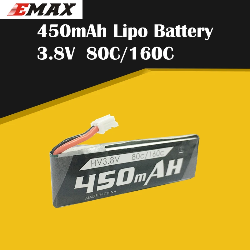 

EMAX 1S 450mAh 3,8 V 80C/160C HV Lipo аккумулятор PH2.0 штекер для Гоночный Дрон EMAX Nanohawk X Tinyhawk II FPV