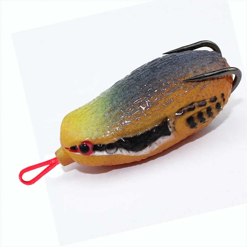 71mm 26g big Ray frog big fat artificial soft rubber frog with hook bait lures new special designing for thunder game fishing