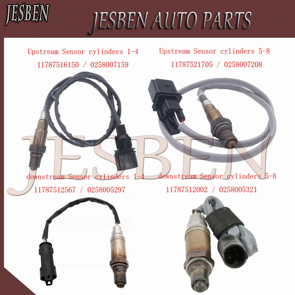 4PCS 11787521705 11787516150 11787512002 11787512567 Lambda Probe O2 Oxygen Sensor For BMW E60 E61 545i E63 E64 645Ci 735I 745I