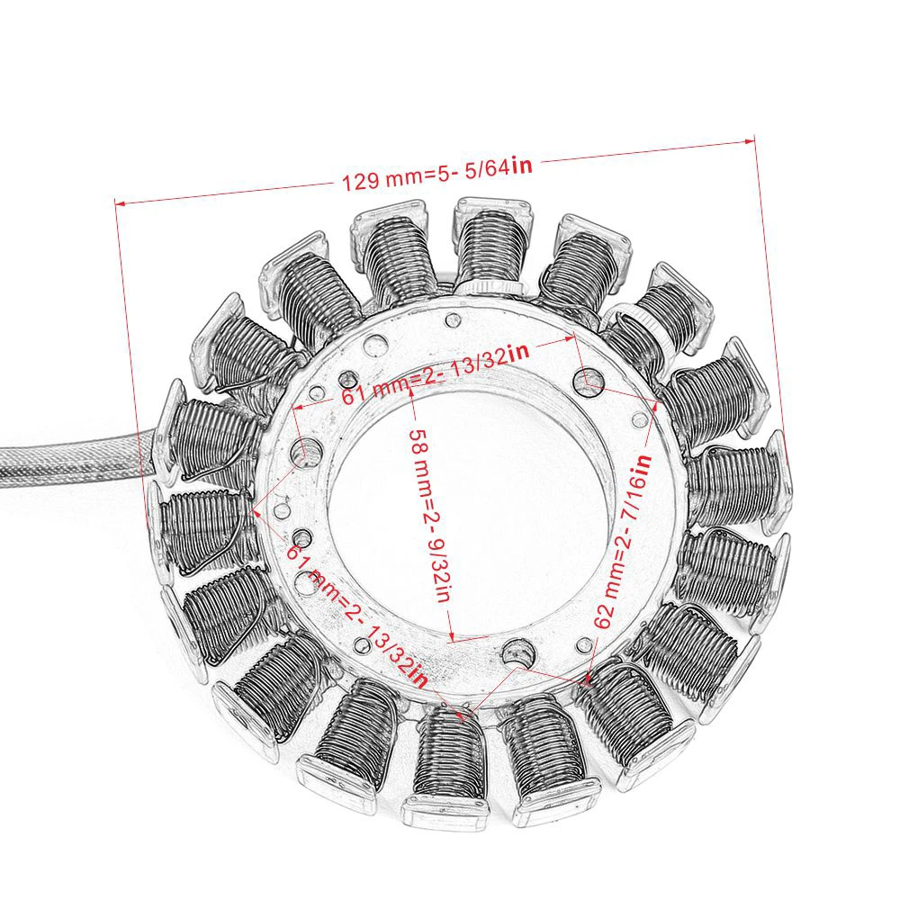 Stator Coil For Yamaha XVS1100 Drag Star V Star VStar V-Star Custom Classic Silverado Magneto Generator Charging 5KS-81410-00