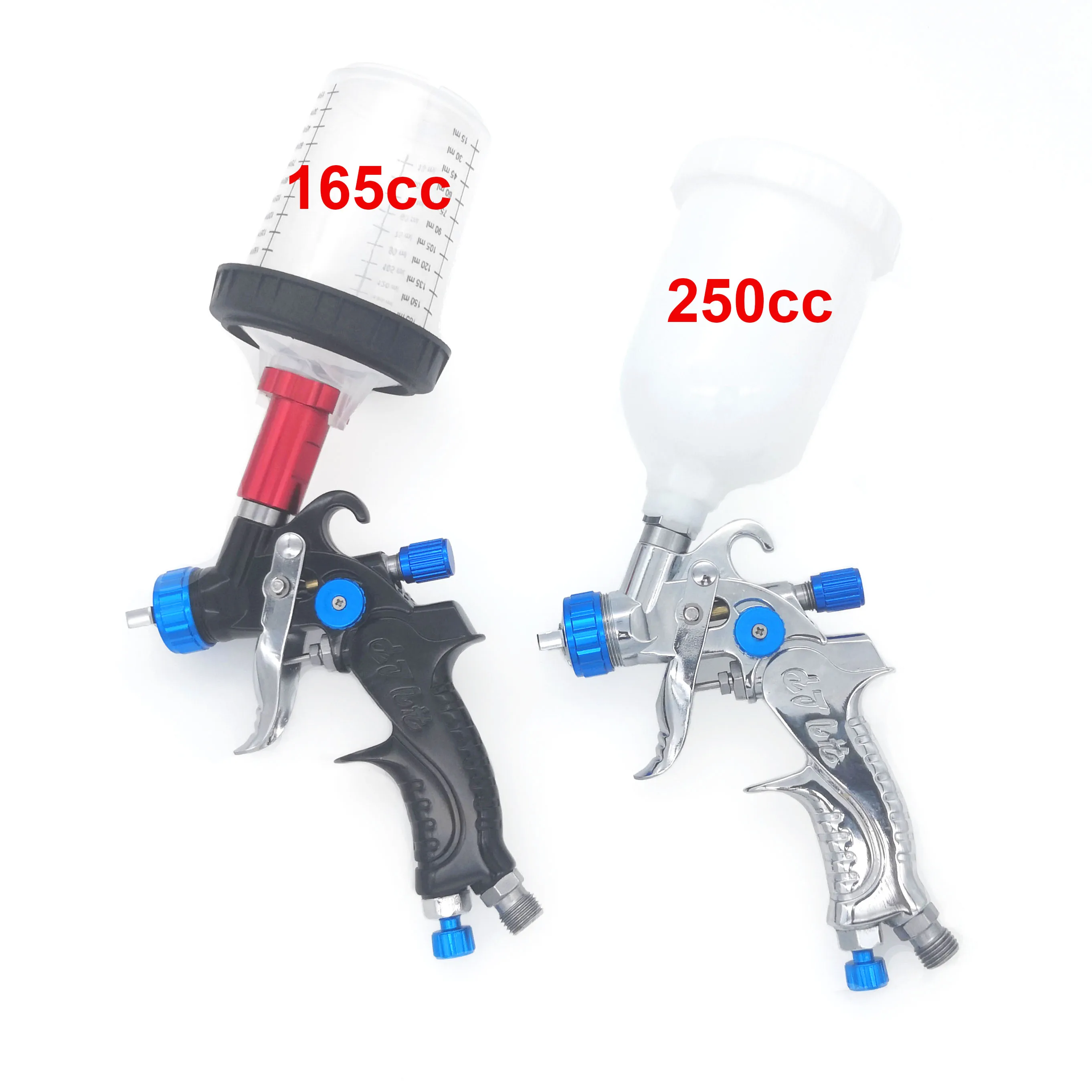 HVLP 602 Spray Gun 1.0m Nozzle Auto Car Paint Spot Repair Sprayer With Paint Mixing Cup And PPS Spray Cup Adapter