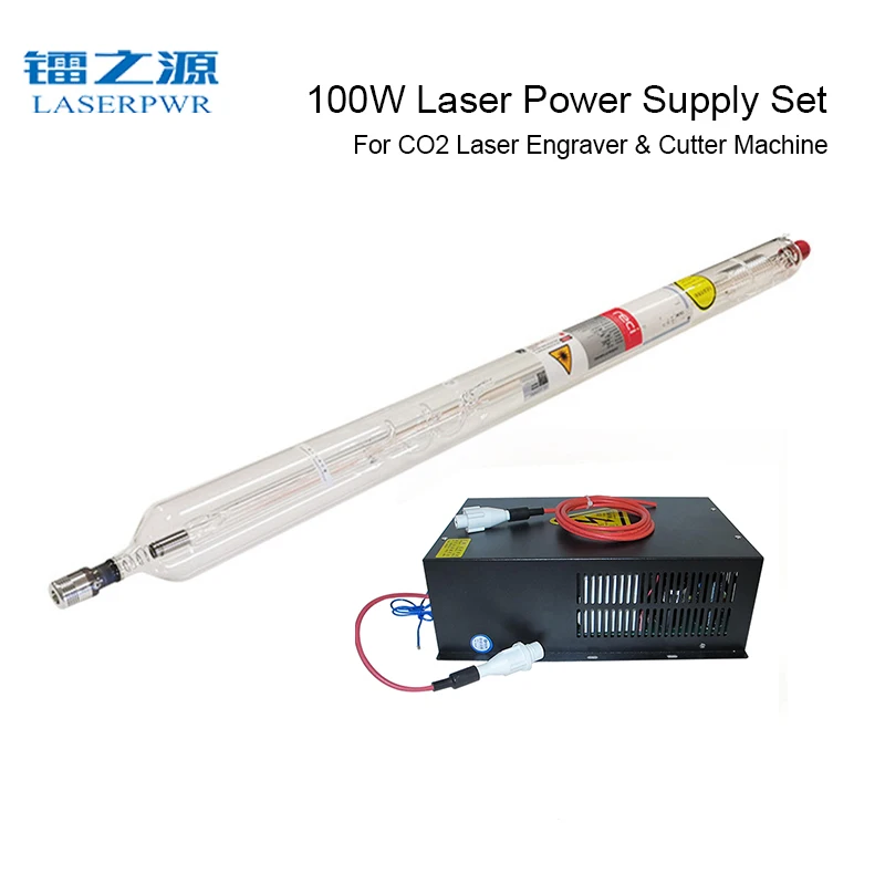 LASERPWR TA100 CO2 Laser Power Supply+RECI T4 Glass Tube Set 110/220V for 80W-100W Laser Cutter/Engraver Cutting Leather Acrylic