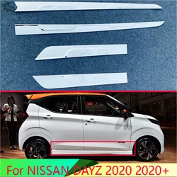 Dla NISSAN DAYZ 2020 + akcesoria z abs chromowanego samochodu drzwi boczne kształt nadwozia listwa wykończeniowa