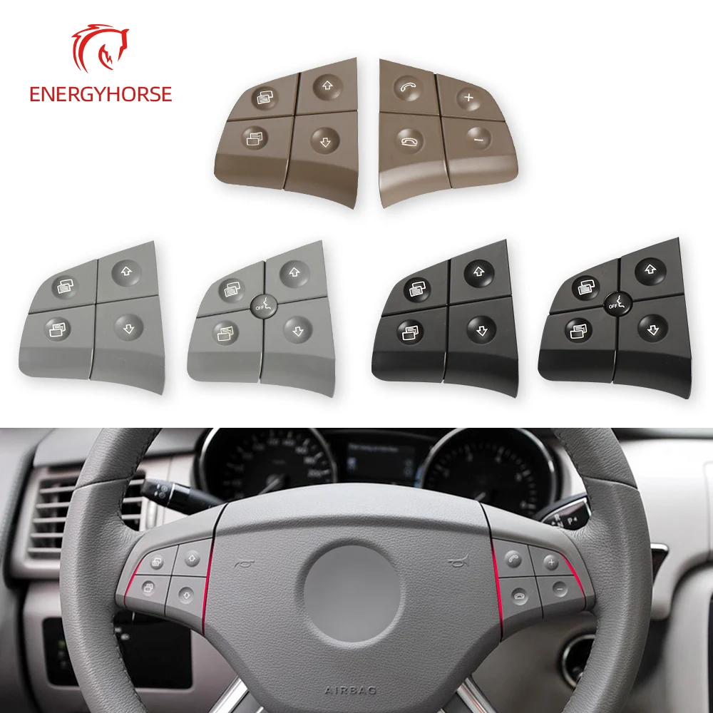 Car Multi-function Steering Wheel Switch Button Kit Control Key For Mercedes Benz W164 W245 W251 ML GL 300 350 400 450 2006-2009