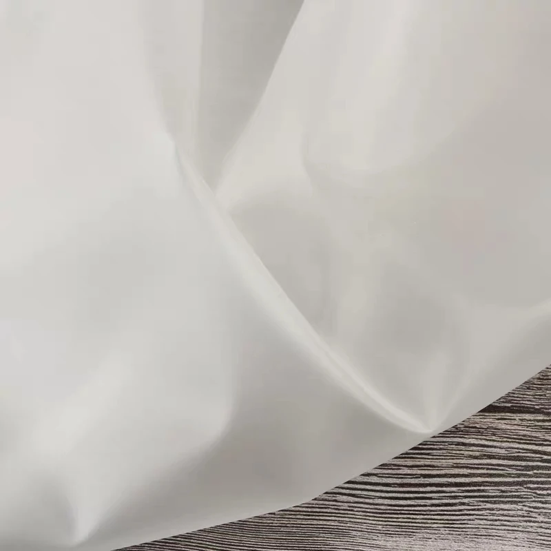 Frosted TPU Fabric White PVC Waterproof DIY Raincoat Coat Bags Decor Plastic Clothes Designer Fabric 0.1 or 0.3mm