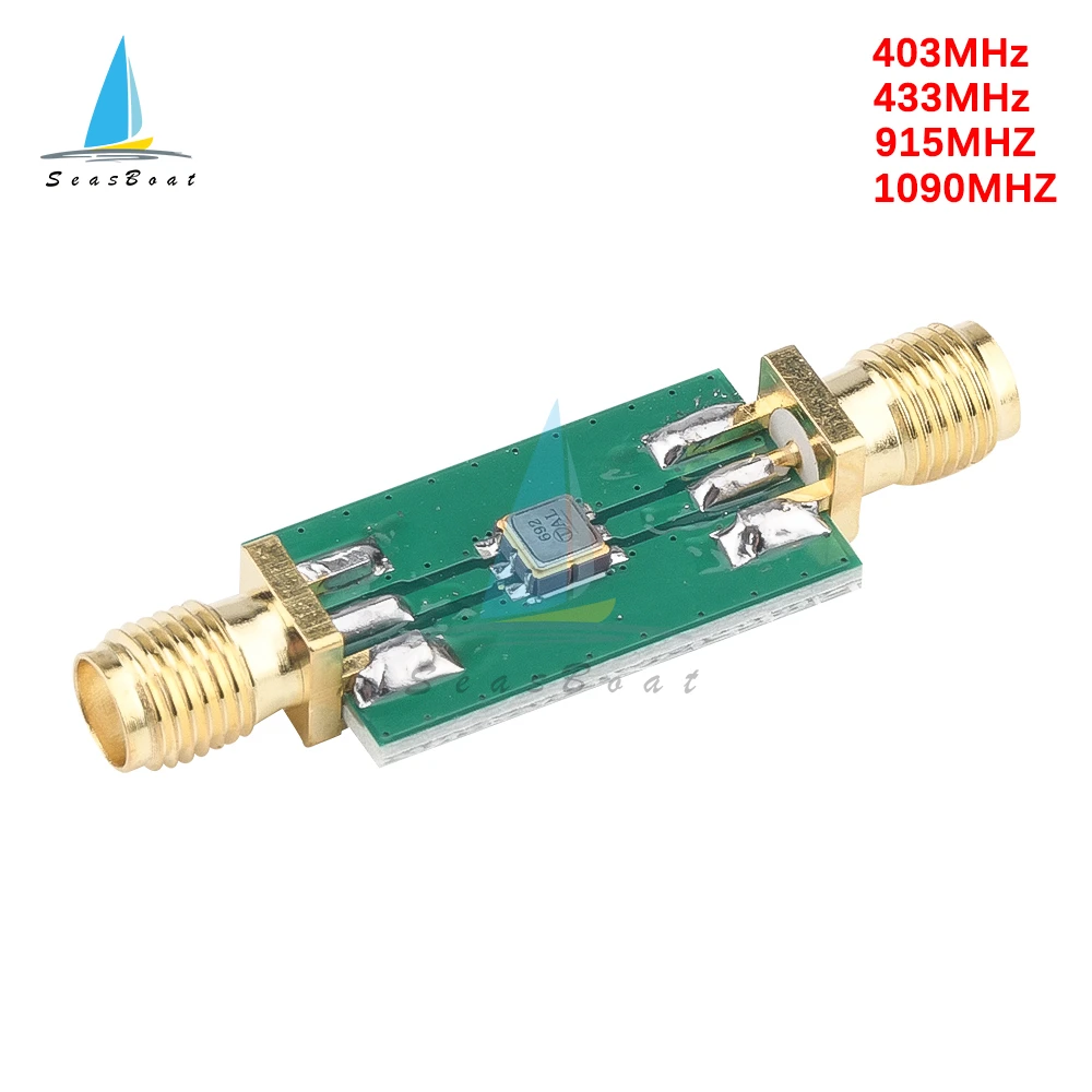 Mini rf Bandpass Módulo de Filtro Pcb Dupla Face Placa Bpf Módulo Componentes de Filtro Eletrônicos Sma-k 403mhz 433mhz 915mhz 1090mhz