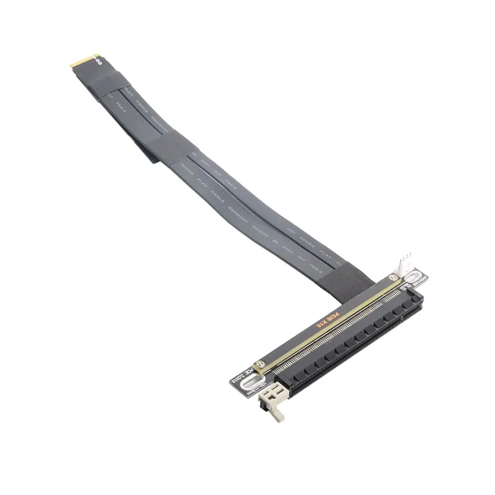 PCI-E 3.0 16x PCIe x16 Extender to M2 M.2 NVMe M-Key Riser Card Extension Cord Gen3.0 32Gbps with Sata Power Cable