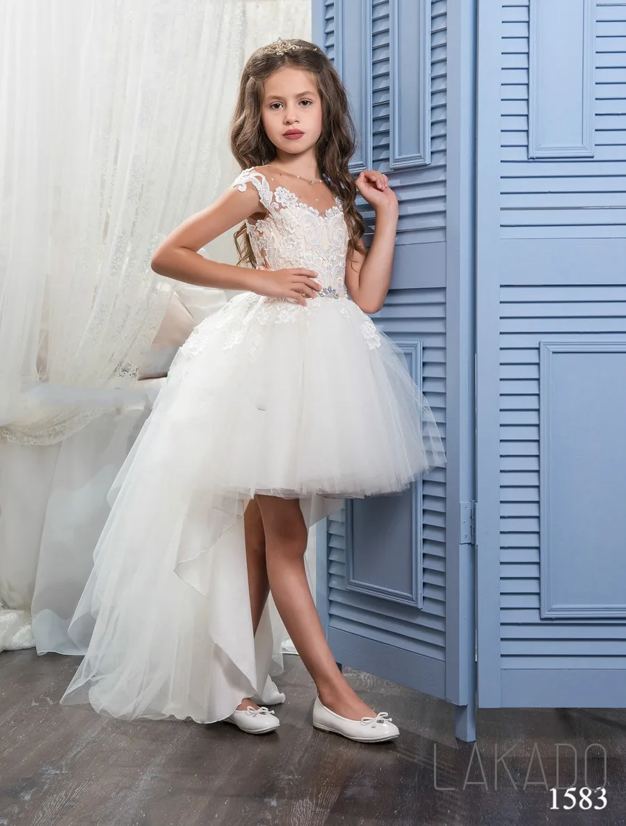 High Low Baby Kids Prom Dresses for teenage 5-14 Years