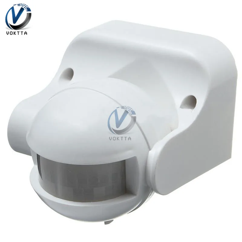 AC 220V-240V 180 Degree Outdoor IP44 Security PIR Infrared Motion Sensor Detector Movement Switch Max 12m 50Hz 3-2000LUX