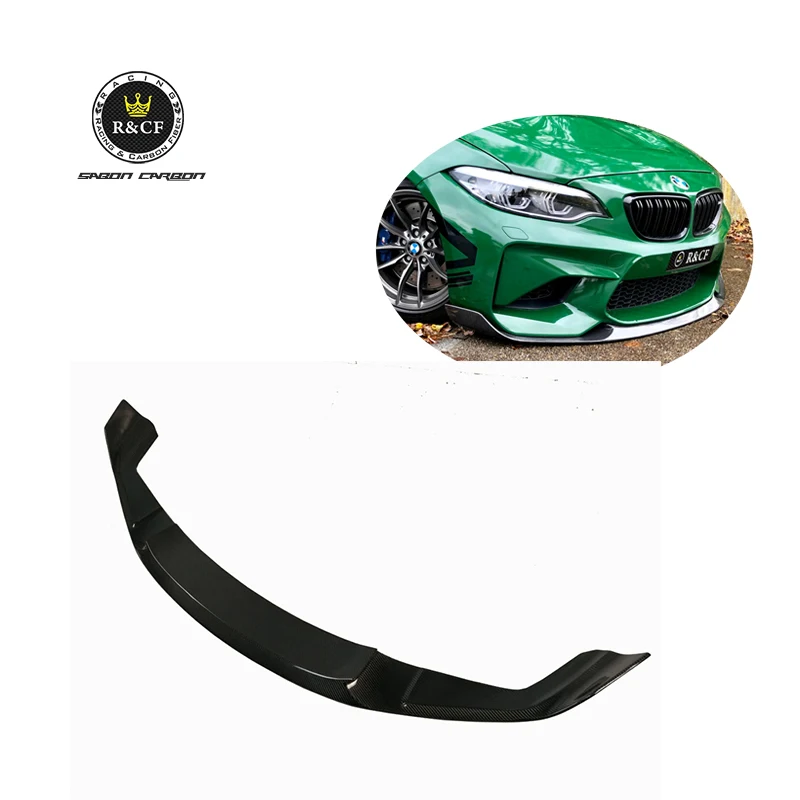 

For BMW F87 M2 Front Lip Splitter Spoiler CS Competition CAR STYLING F87 M2 Carbon Fiber Front Bumper