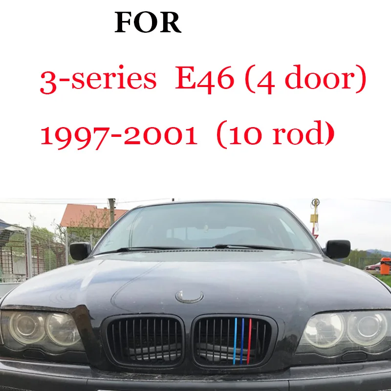 3Pcs Kühlergrill Trim Streifen Für BMW Serie 1 2 3 4 5 6 7 8X1 X2 X3 X4 X5 X6 X7 Z4 E46 E90 F30 E60 E81 F20 F45 F36 F10 F48 F25