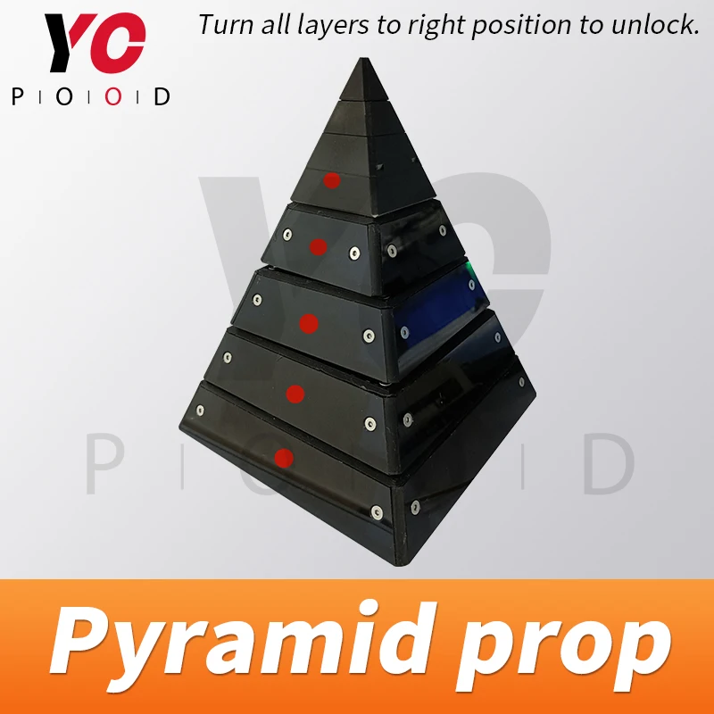 Egyptische Piramide Prop Escape Room Prop Egyptische Thema Room Escape Puzzel Open 12V Magnetische Lock