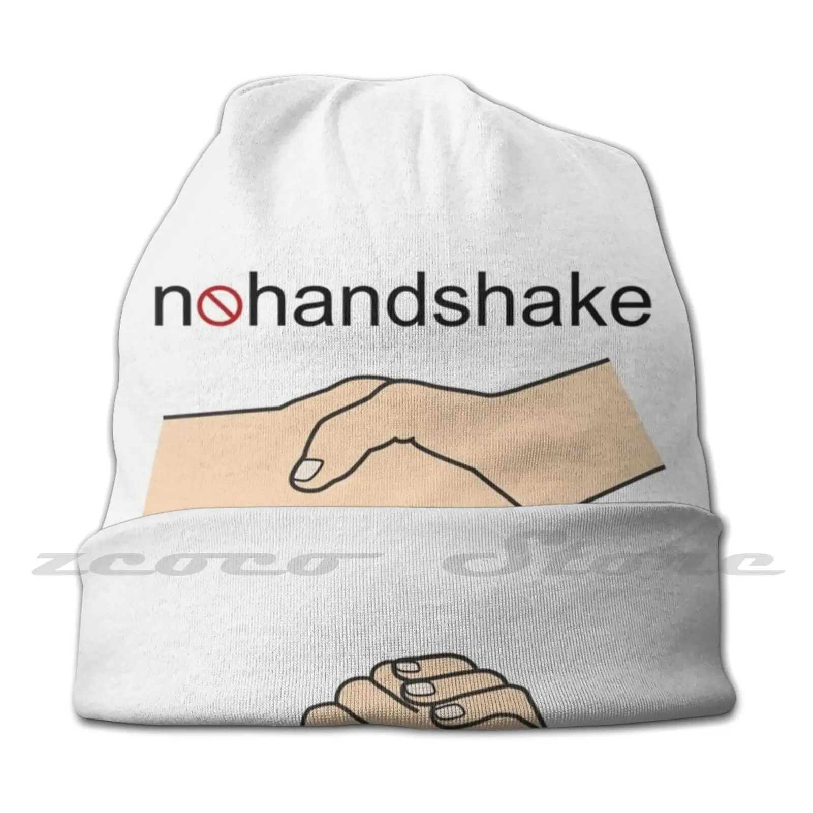 No Handshake Adult Kids Knit Hat Hedging Cap Outdoor Sports Breathable Not Shake Hands No Handshake No To Handshake Decline