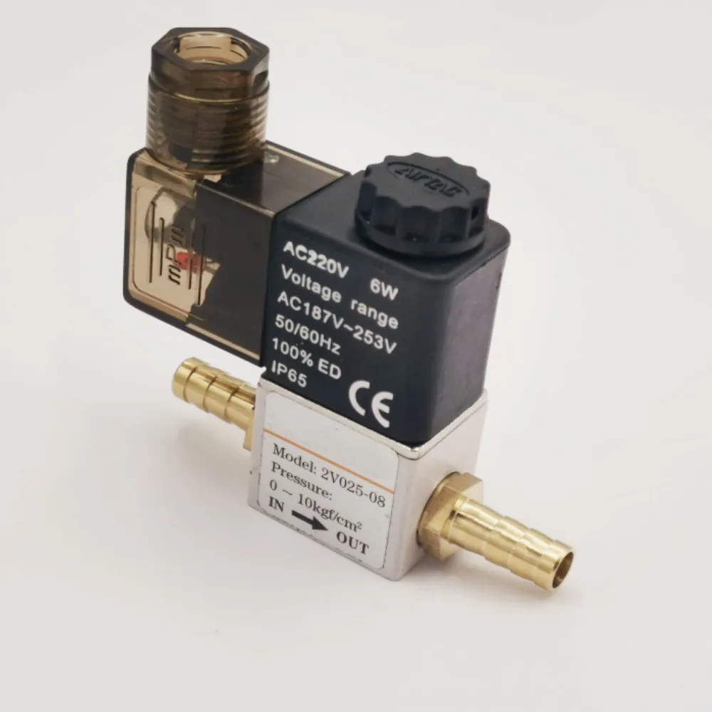 12V 24V 220V Pneumatic Electric Solenoid Valve 2 Position 2 Port Normally Closed Air Magnetic Valve 6mm 8mm Hose Barb Connection