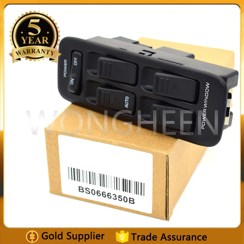 

BS06-66-350B Front Left Master Door Window Control S witch Button For Mazda 323 F 323F 1987-1994 & 323 S 323S IV BG 1989-1994
