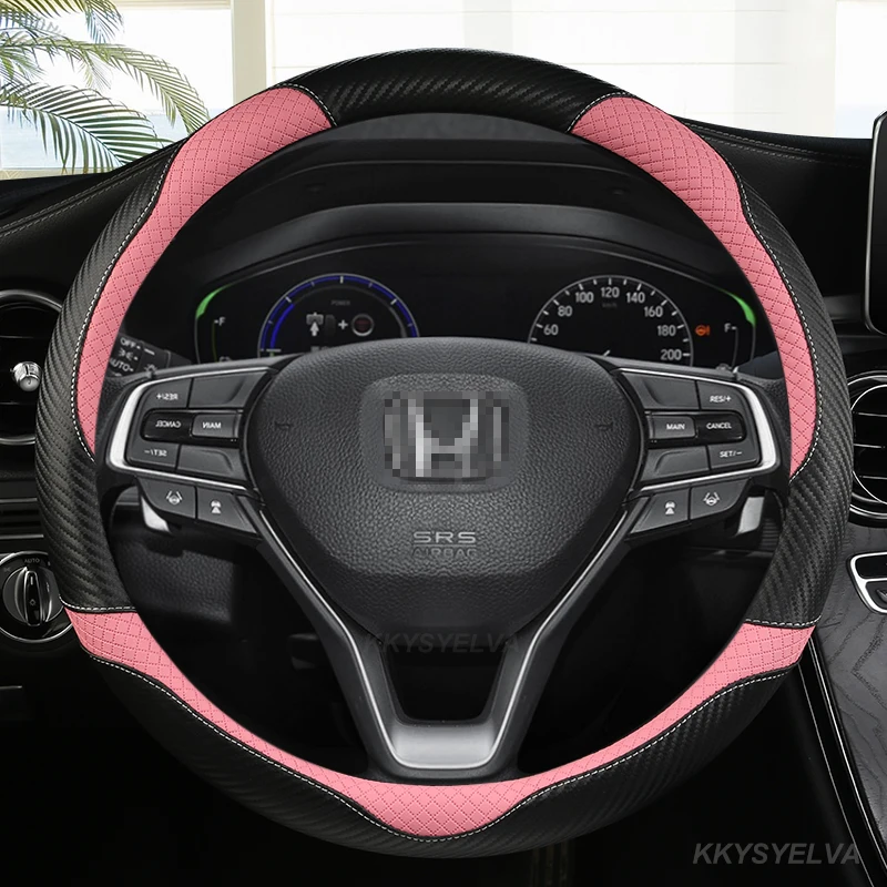 

Car Steering-wheels Cover 37 38cm 15" for honda Passport Pilot/MR-V Vezel/HR-V/XR-V WR-V Acty Freed Jade Mobilio Odyssey Stepwgn