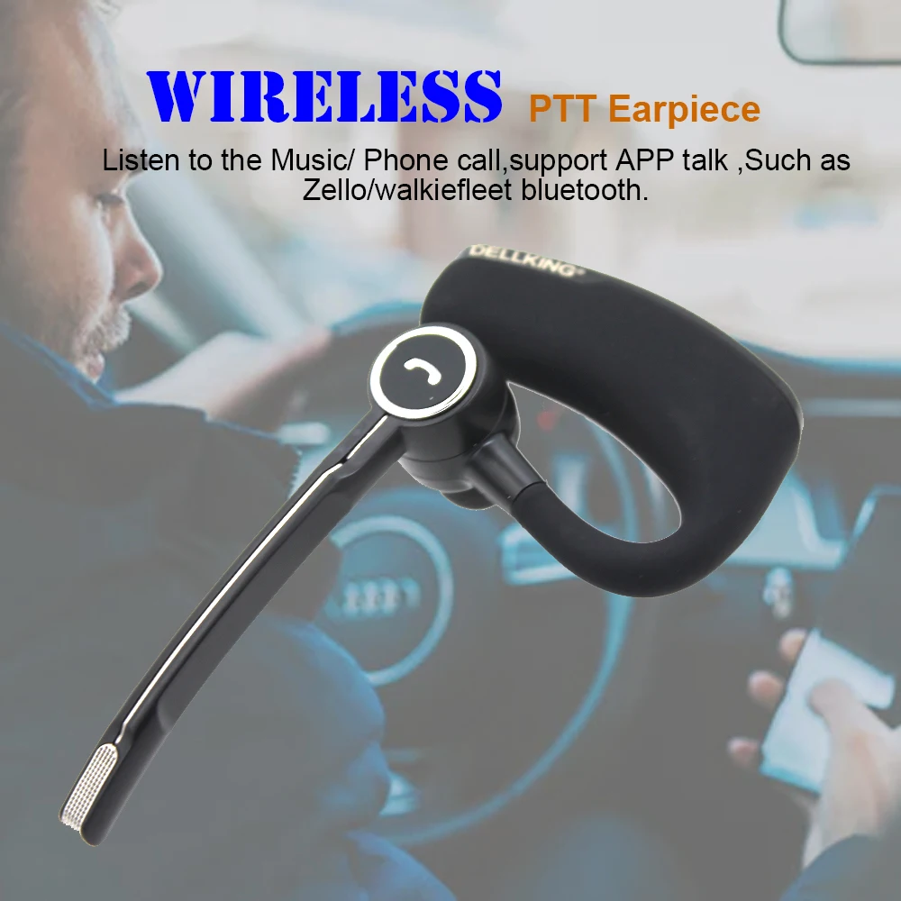 Anysecu Drahtlose Bluetooth Kopfhörer E0 Bluetooth PTT Headset Für Android Radio Handy REAL PTT ZELLO Walkie Talkie