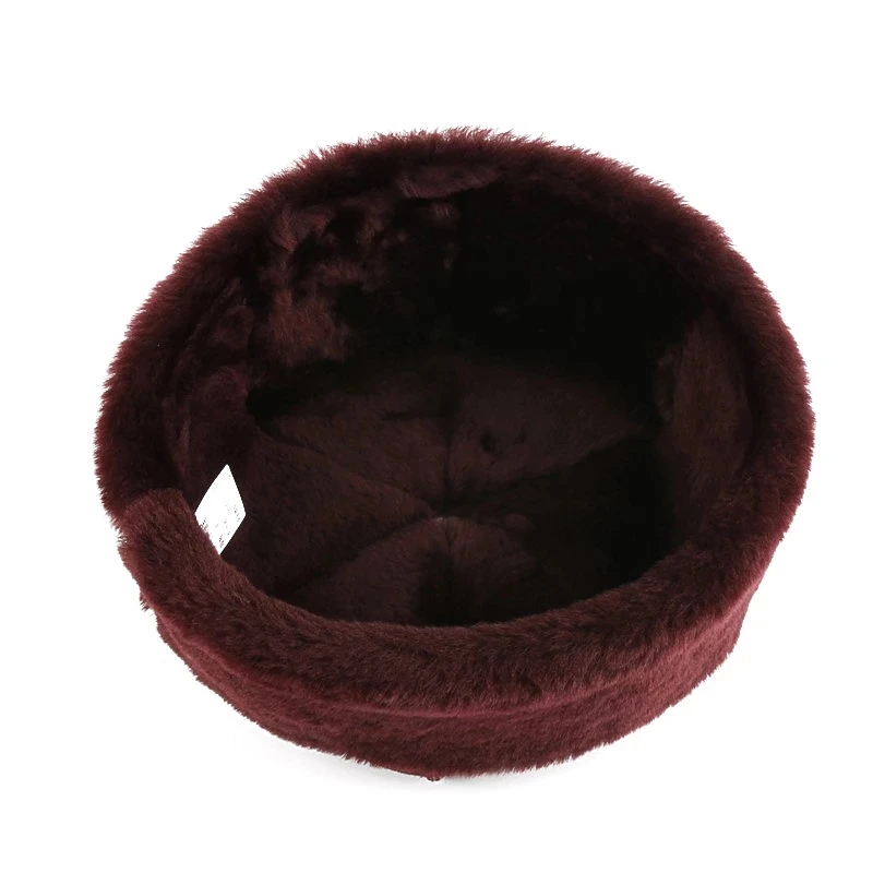 Winter Warm Fur Hat Men Women 100% Fur One Soft Watermelon Bonnet Female Fleece Portable Windproof Beanie male Wool Bomber Caps