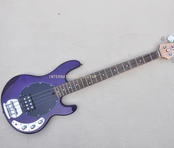 4 Strings Purple Electric Bass Guitar,Rosewood Fretboard