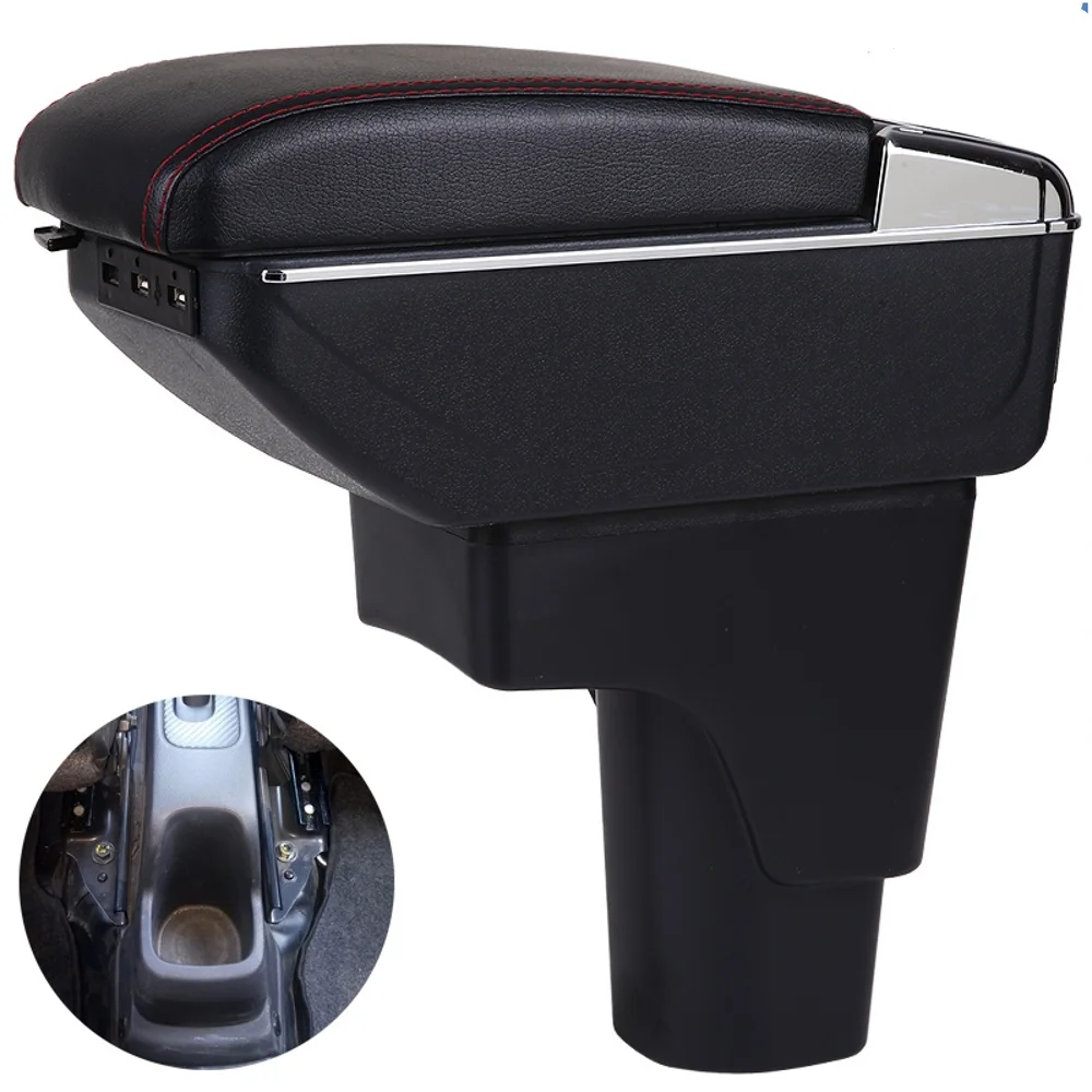 For Datsun GO Armrest Box GO Plus Universal Car Central Armrest Storage Box cup holder ashtray modification accessories