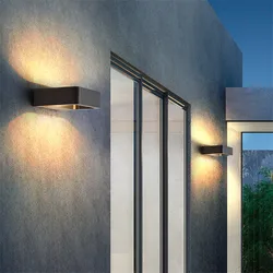 Luz de parede led ao ar livre à prova dwaterproof água varanda luz jardim lâmpada moderna interior lâmpadas parede sala estar corredor pátio iluminação NR-113