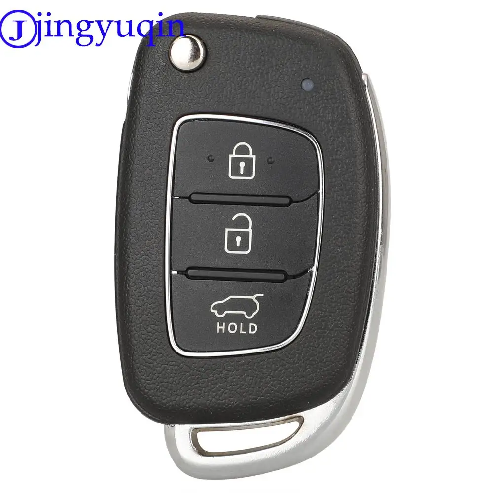 jingyuqin 3/4 Button Remote Car Key Case Cover Style Fob For Hyundai Sonata i10 Tucson Solaris Creta Elantra i20 ix25 2016-2019