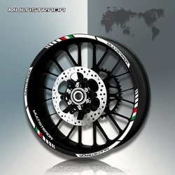For DUCATI MULTISTRADA 1260 1200 1200 s 12 X Thick Edge Outer Rim Sticker Stripe Wheel Decals