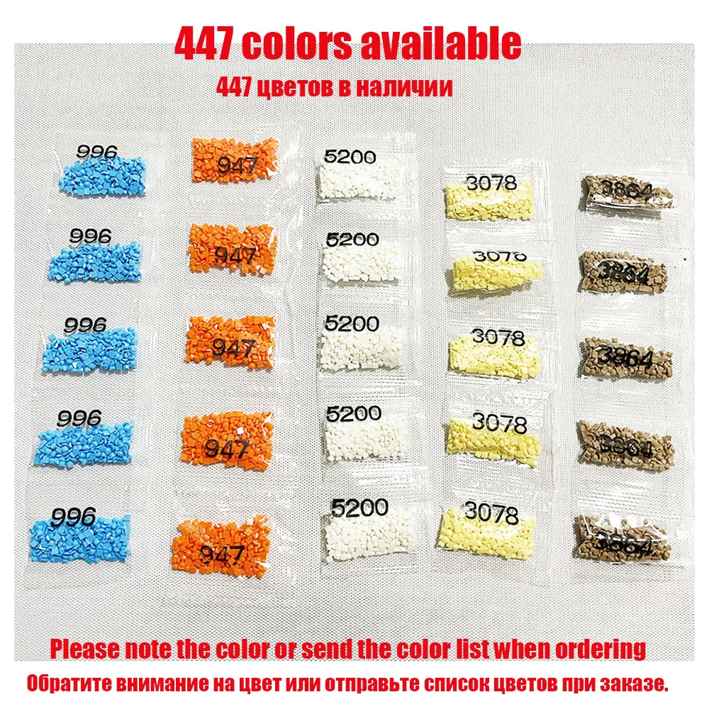 

Kexinzu DMC 447 Colors Diamond Moasic Tools Rhinestone Diamond Painting Cross Stitch Stone Crystal Bead Accessory