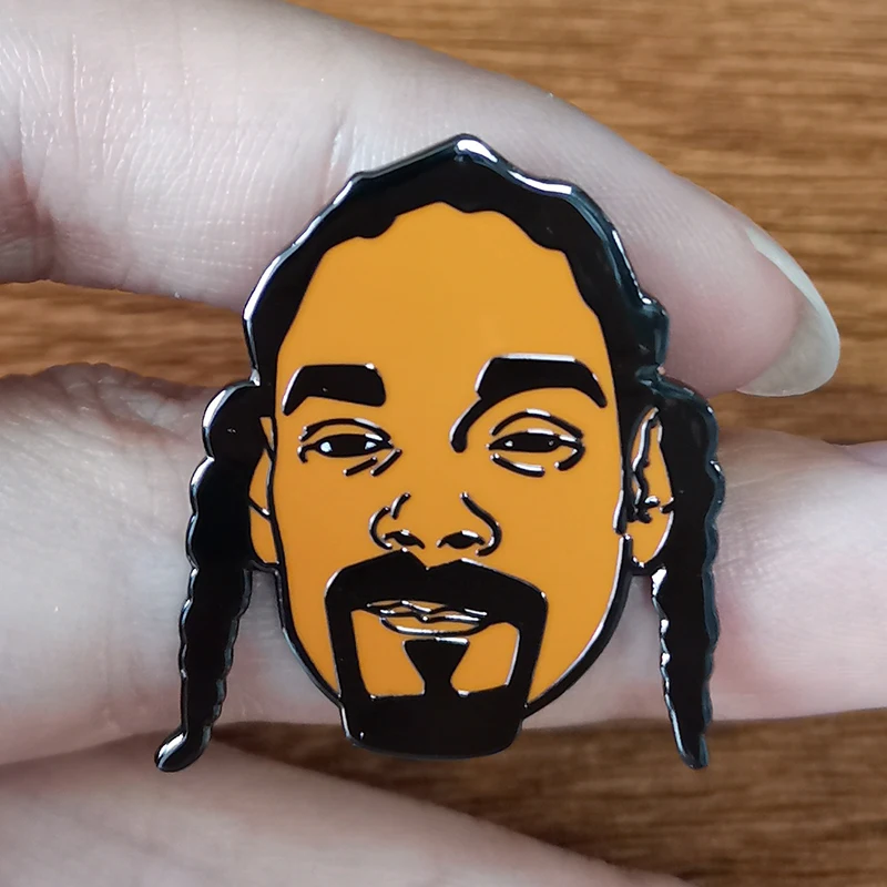 Hip Hop Collectible Dogg Enamel Pin Pop Culture Fans Gift