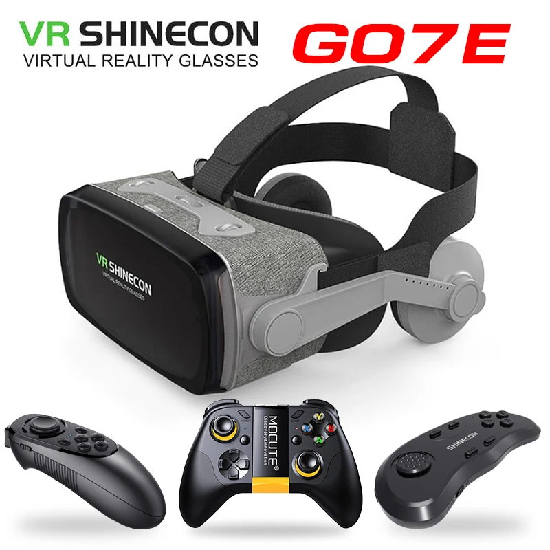 

New Game Lovers VR Shinecon Virtual Reality 3D Glasses Goggle Cardboard Headset Box for 4.7-6.53 Inch Smartphone