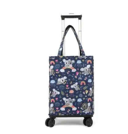 Grocery Shopping Bag With Wheels shopping bag for boutique Portable Travel Trolley Bag Picnic Insulation Rolling Shopping Bags