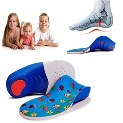 FYL Children Orthopedic Insole Professional Arch Support Flat Foot OX-Legs Kids Orthotic Shoes soles Heel Insert Foot Care