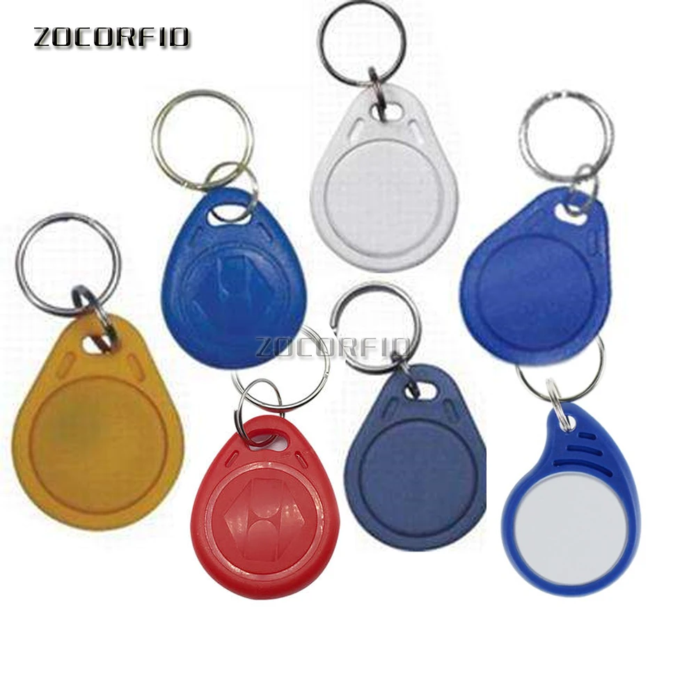 RFID IC keyfobs 13.56 MHz keychains NFC key tags ISO14443A MF 1k token tag for smart access control system