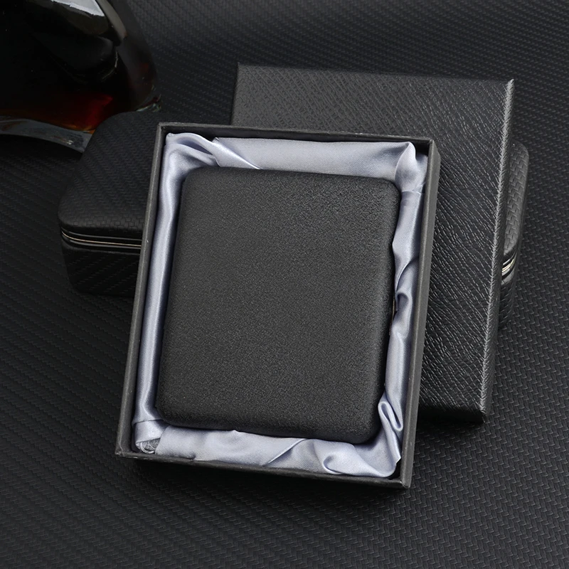 Ultra-thin Frosted Cigarette Case, Tobacco Box, Stainless Steel, Cigarette Holder Fits 20Pcs, 84mm Long, Smoking Accessory