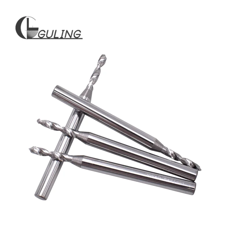 GULING-broca de vástago fijo de aleación de acero de tungsteno, vástago de 4mm, 0,3, 0,4, 0,5, 0,6, 0,7, 0,8, 0,9, 1,0, 1,1, 2,0, 2,2, 3,0, 3,3, 3,4, 3,5, 3,6, 4,0