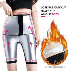 Vita scarpe da ginnastica sudore Sauna pantaloni Body Shaper pantaloni dimagranti donna vita Trainer Tummy Hot Thermo Sweat Leggings allenamento Fitness