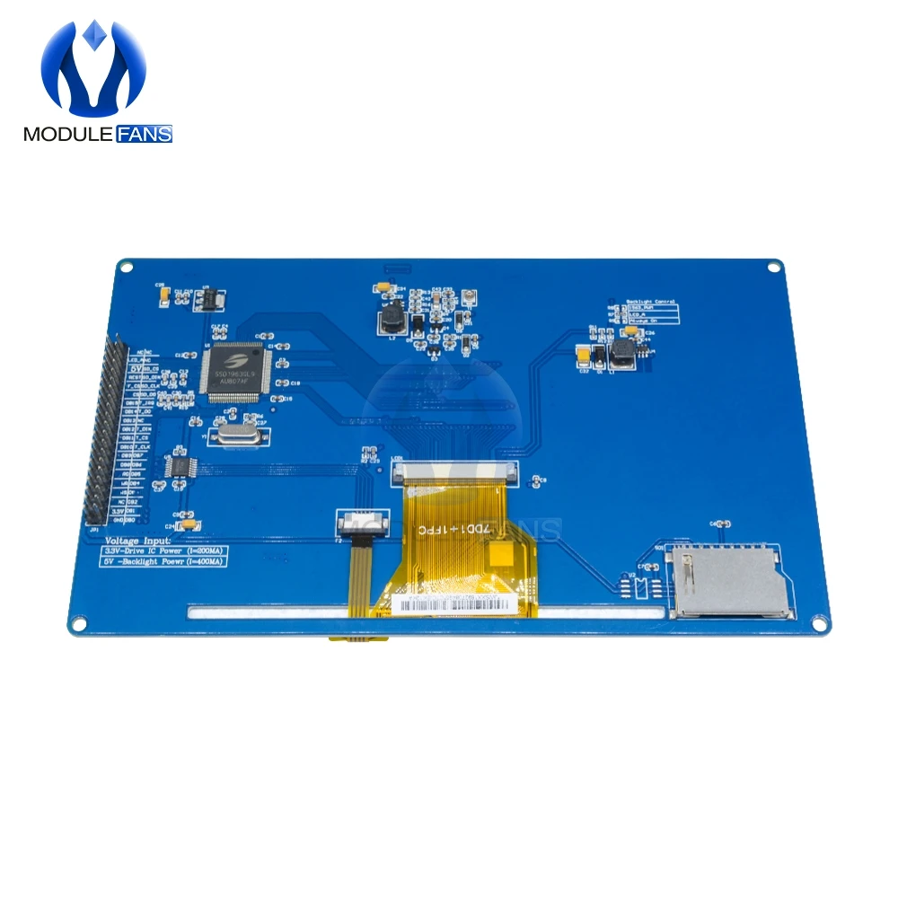7 "zoll 800x480 Digital TFT LCD Display Screen Modul SSD1963 PWM für Arduino AVR STM32 ARM 800*480 800 480 Control Board – Detail 3