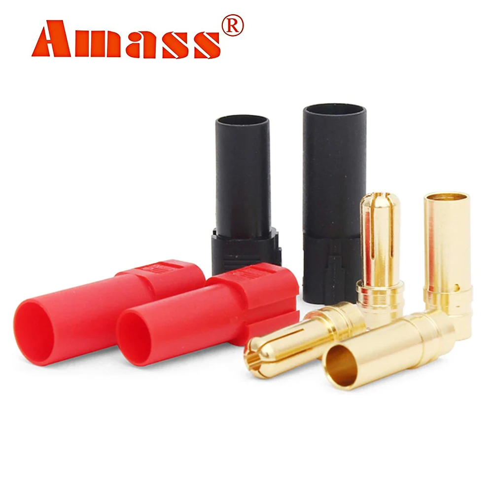 Amass 6pairs XT150 Connector 6mm Bullet 6.0mm banana Connector Adapter Plug Male Female 130 High Rated Amps for RC LiPo Battery