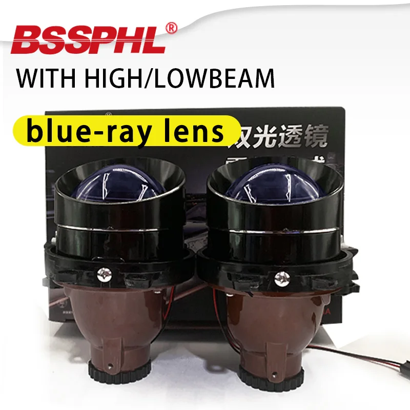 BSSPHL applies to Toyota car styling 3.0 blue light fog lamp lens bi-xenon projector lens far and near light H11 D2h bulb