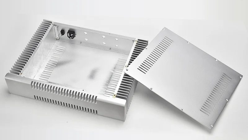 Power Amplifier Chassis DIY Class A Aluminum Case Size 430*90*315mm