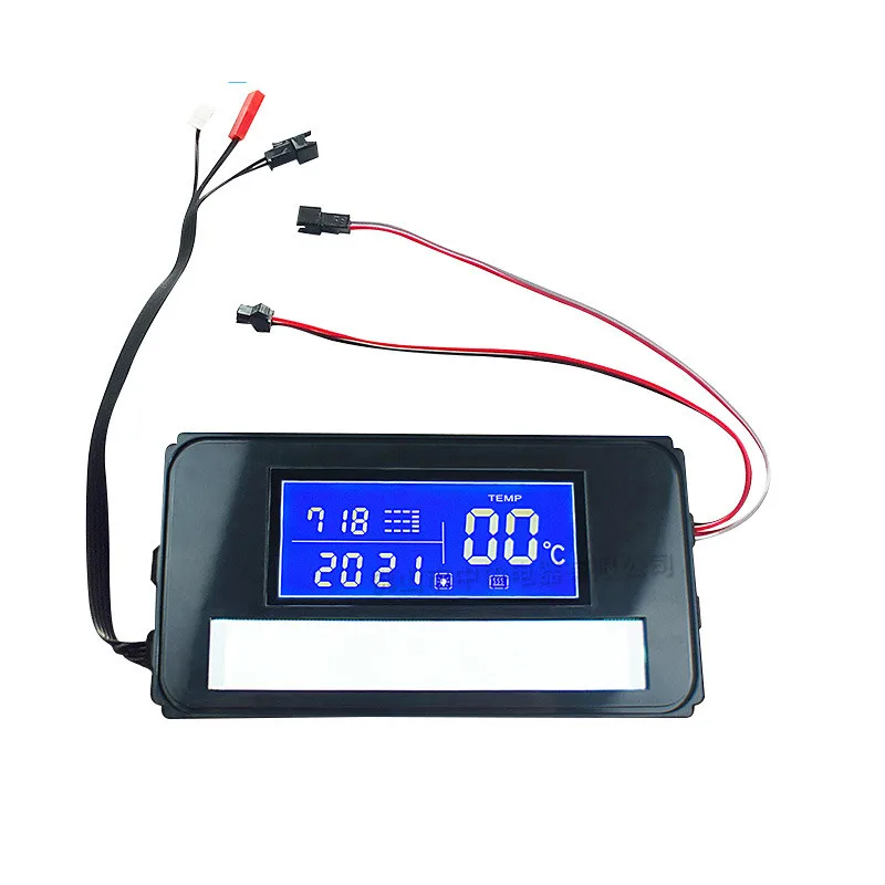 K3014AF Antifog Glass Time and Temperature Display System LED Lamp Mirror Anti-fog Touch Switch