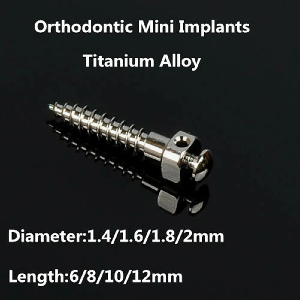 13 Size Dental Orthodontic Mini Micro Bone Screws Titanium Screwdriver 10Pcs