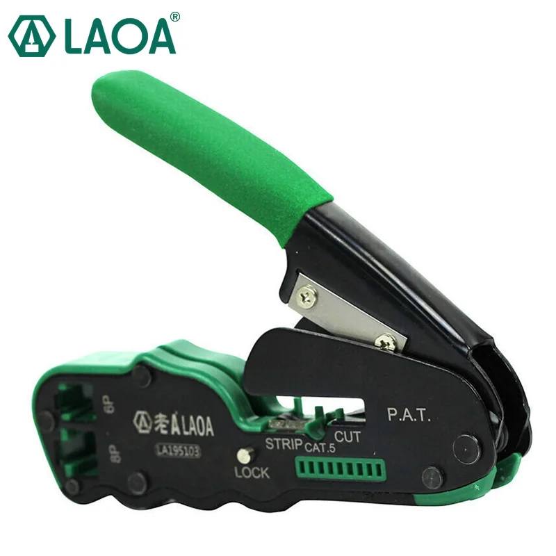 

LAOA 6P/8P Network Pliers Networking Tools Portable Multifunctional Cable Wire Stripper Crimping Pliers Terminal Tool Gift Box