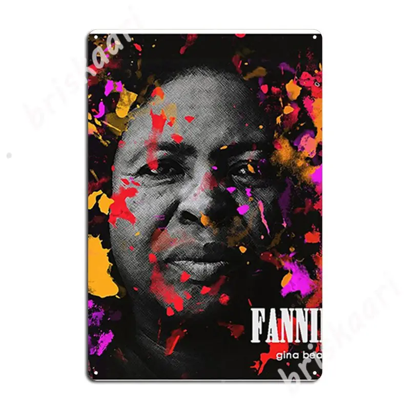 The Lioness: Fannie Lou Hamer Metal Signs Wall Mural Garage Club create Wall Decor Tin sign Posters