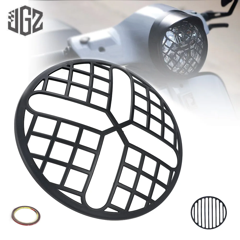 Motorrad Kunststoff 3M Scheinwerfer Grill Abdeckung Front Lampe Protector Shell Net Für VESPA GTS 125 200 250 300 2019 - 2021 zubehör