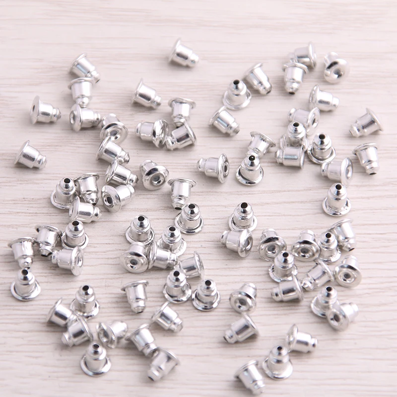 SWEET BELL  600pcs 5*3mm 6 Color Earring Back Plug Cap Nail Accessories Anti-allergic Anti-inflammatory DIY Jewelry Accessories