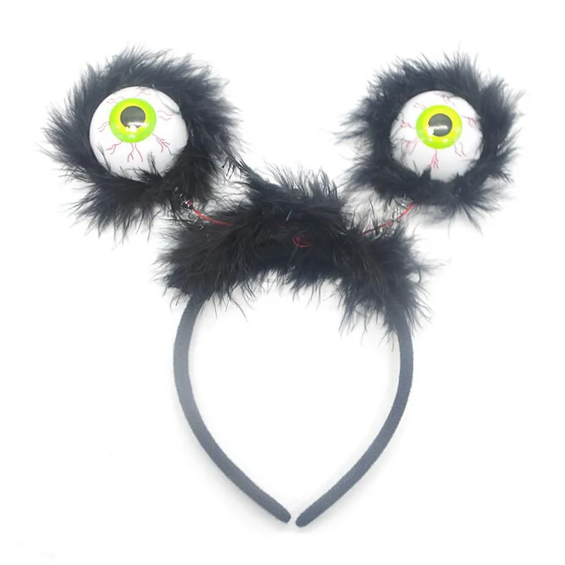 

LED Flashing Black Alien Headband Light Up Eyeballs Hairband Kids Neon Party Birthday Costumes navidad Halloween