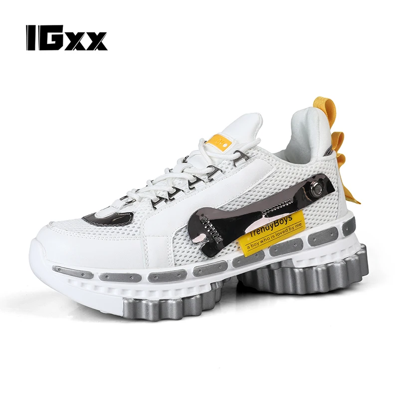 

IGxx Men's Punk casual sneakers Men Skate Italy European sneakers ins fashion new casual for men Gear shoes size 39-45