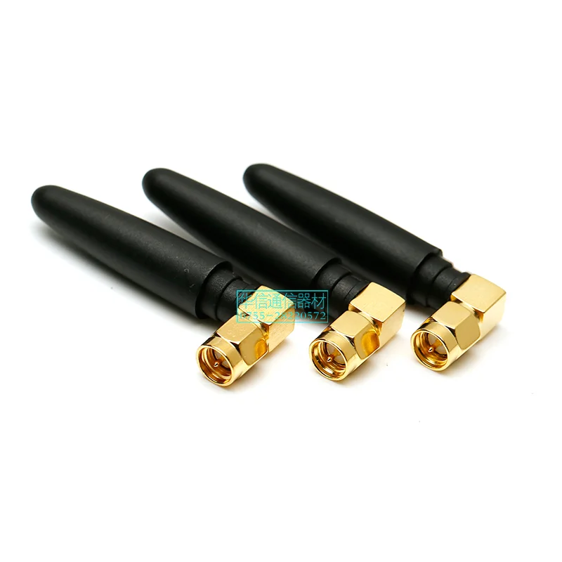 2 piece 433MHz wireless module glue stick antenna SMA male internal thread inner needle 3DBi gain antenna total length 5cm